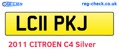 LC11PKJ are the vehicle registration plates.