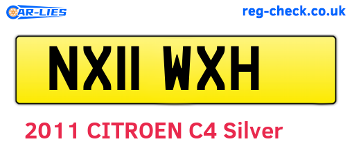 NX11WXH are the vehicle registration plates.