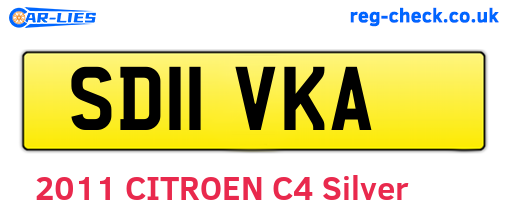 SD11VKA are the vehicle registration plates.