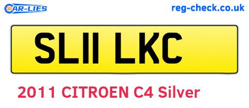 SL11LKC are the vehicle registration plates.