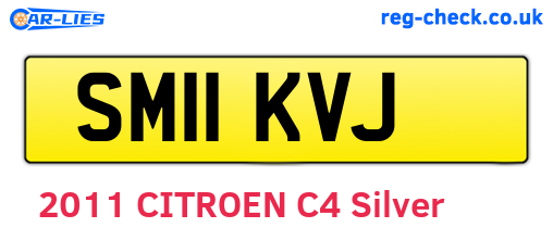 SM11KVJ are the vehicle registration plates.