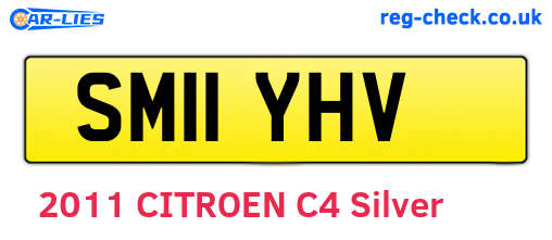 SM11YHV are the vehicle registration plates.