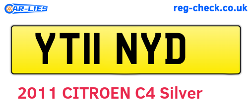 YT11NYD are the vehicle registration plates.