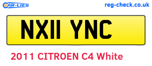 NX11YNC are the vehicle registration plates.