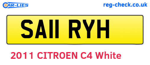 SA11RYH are the vehicle registration plates.