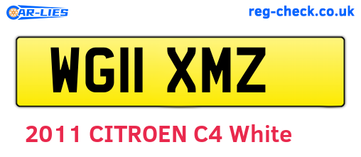 WG11XMZ are the vehicle registration plates.