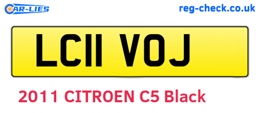 LC11VOJ are the vehicle registration plates.