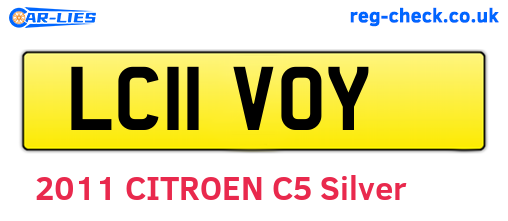 LC11VOY are the vehicle registration plates.