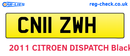 CN11ZWH are the vehicle registration plates.