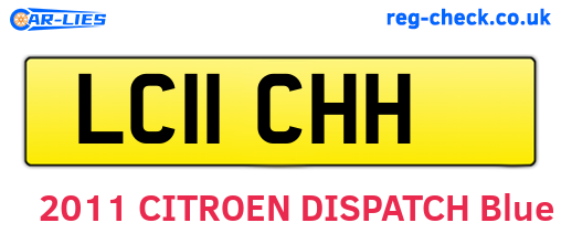LC11CHH are the vehicle registration plates.