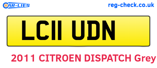 LC11UDN are the vehicle registration plates.