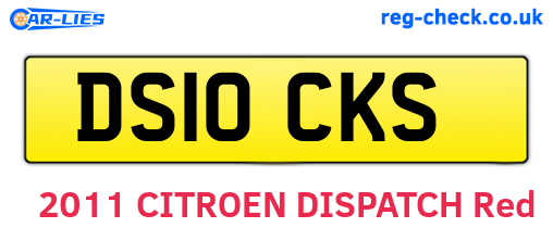 DS10CKS are the vehicle registration plates.