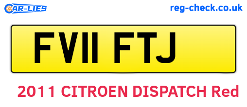 FV11FTJ are the vehicle registration plates.