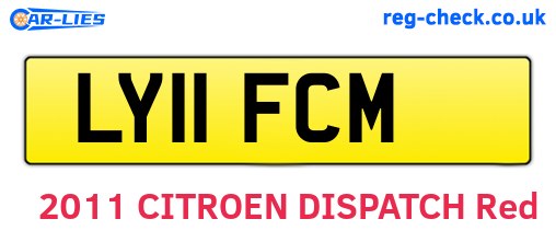 LY11FCM are the vehicle registration plates.