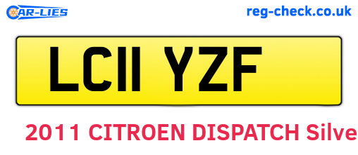 LC11YZF are the vehicle registration plates.
