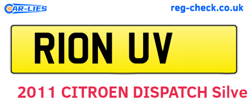 R10NUV are the vehicle registration plates.