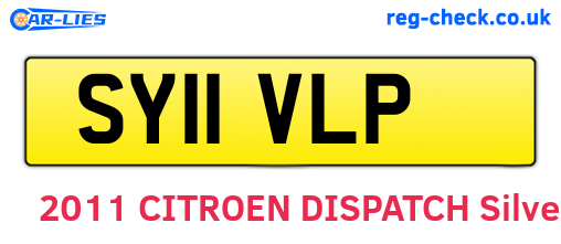 SY11VLP are the vehicle registration plates.