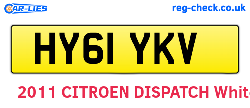 HY61YKV are the vehicle registration plates.