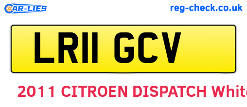 LR11GCV are the vehicle registration plates.