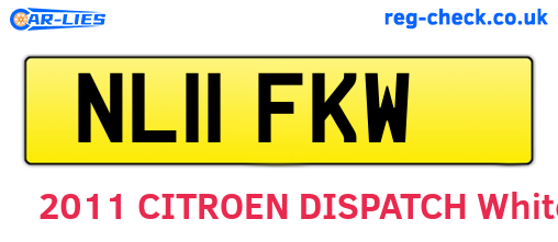 NL11FKW are the vehicle registration plates.