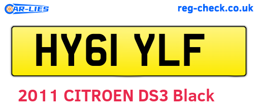 HY61YLF are the vehicle registration plates.