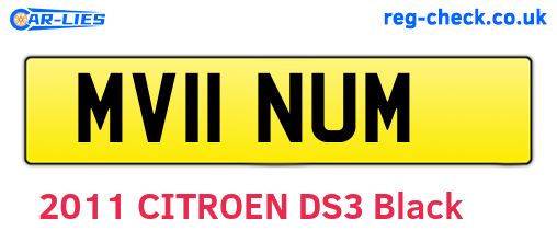 MV11NUM are the vehicle registration plates.
