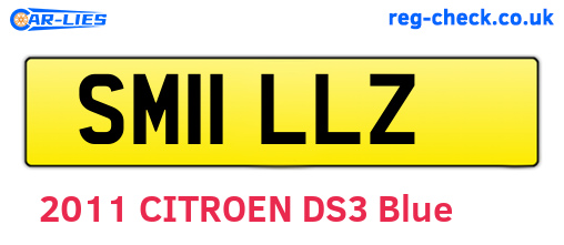 SM11LLZ are the vehicle registration plates.