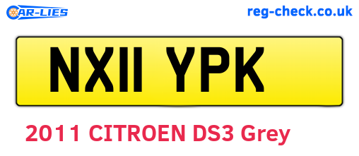 NX11YPK are the vehicle registration plates.