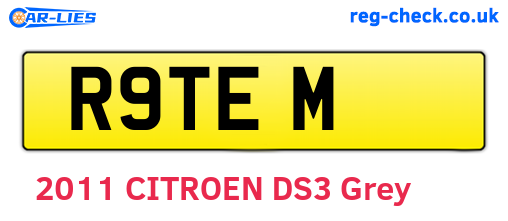 R9TEM are the vehicle registration plates.