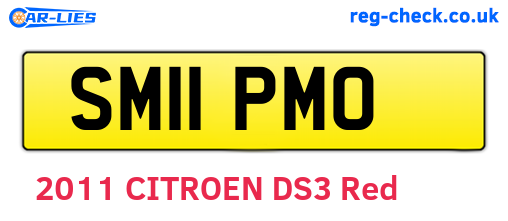 SM11PMO are the vehicle registration plates.