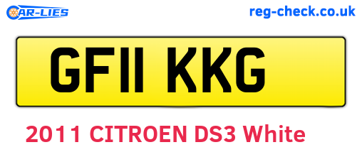 GF11KKG are the vehicle registration plates.