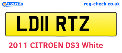 LD11RTZ are the vehicle registration plates.