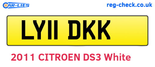 LY11DKK are the vehicle registration plates.