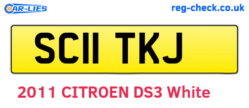 SC11TKJ are the vehicle registration plates.