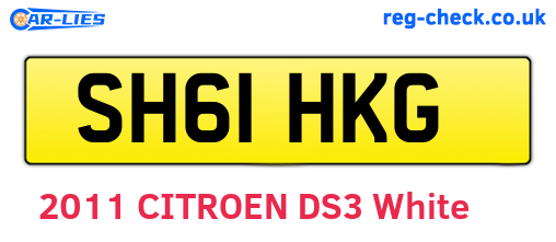 SH61HKG are the vehicle registration plates.