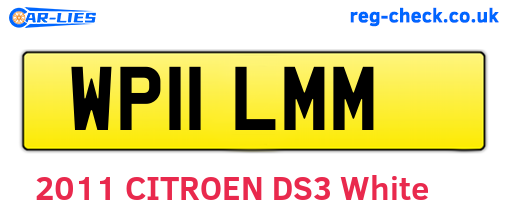 WP11LMM are the vehicle registration plates.