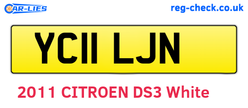 YC11LJN are the vehicle registration plates.