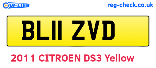 BL11ZVD are the vehicle registration plates.