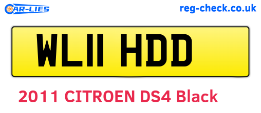 WL11HDD are the vehicle registration plates.