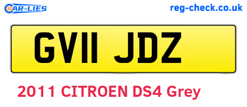 GV11JDZ are the vehicle registration plates.