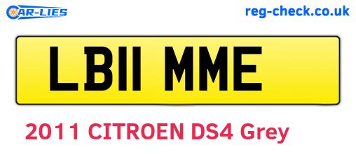 LB11MME are the vehicle registration plates.