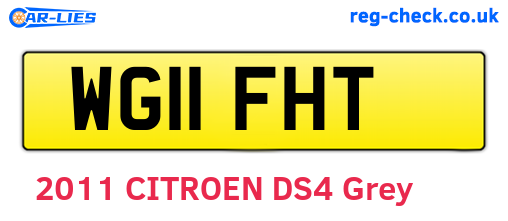WG11FHT are the vehicle registration plates.
