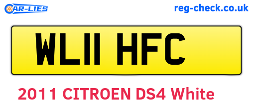 WL11HFC are the vehicle registration plates.