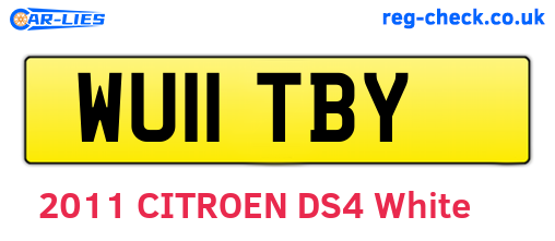 WU11TBY are the vehicle registration plates.