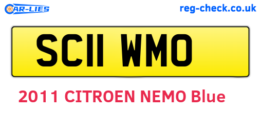 SC11WMO are the vehicle registration plates.