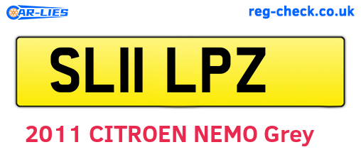 SL11LPZ are the vehicle registration plates.