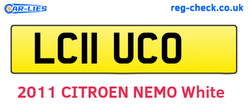 LC11UCO are the vehicle registration plates.