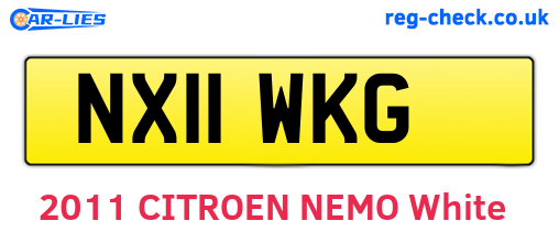 NX11WKG are the vehicle registration plates.