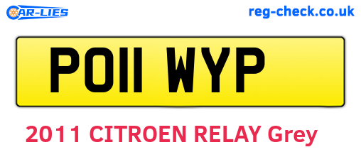 PO11WYP are the vehicle registration plates.