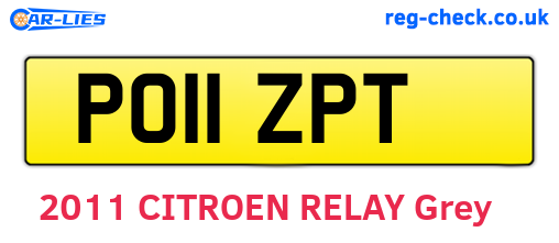 PO11ZPT are the vehicle registration plates.